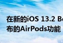 在新的iOS 13.2 Beta中发现的动画指向未发布的AirPods功能