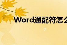 Word通配符怎么用高级查找和替换！