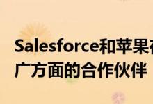 Salesforce和苹果在新的iOS整合和开发者推广方面的合作伙伴