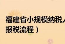 福建省小规模纳税人报税流程（小规模纳税人报税流程）