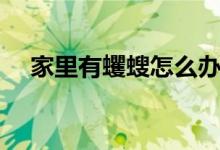 家里有蠼螋怎么办（家里有蠼螋如何办）