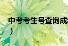 中考考生号查询成绩2021（中考考生号查询）