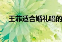 王菲适合婚礼唱的歌（适合婚礼唱的歌）