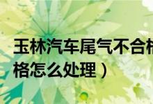 玉林汽车尾气不合格怎么处理（汽车尾气不合格怎么处理）