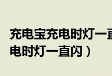 充电宝充电时灯一直闪就是不进电（充电宝充电时灯一直闪）