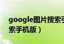 google图片搜索引擎入口（google图片搜索手机版）