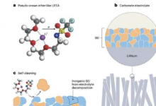 一种新型自清洁盐分子可提高锂金属电池的性能