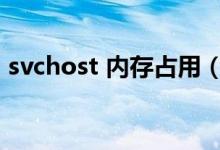 svchost 内存占用（svchost占用内存过高）