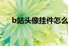 b站头像挂件怎么佩戴（b站头像挂件）