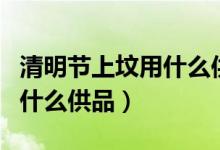 清明节上坟用什么供品比较好（清明节上坟用什么供品）