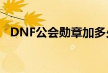 DNF公会勋章加多少攻速（dnf公会勋章）