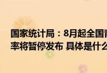 国家统计局：8月起全国青年人等分年龄段的城镇调查失业率将暂停发布 具体是什么情况?