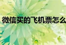 微信买的飞机票怎么退票（飞机票怎么退票）