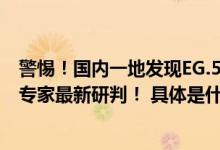 警惕！国内一地发现EG.5变异株！是否会引发新一波感染？专家最新研判！ 具体是什么情况?