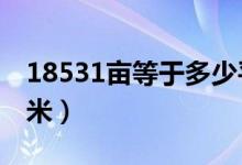 18531亩等于多少平方米（1亩等于多少平方米）