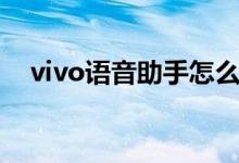 vivo语音助手怎么开启（vivo语音助手）