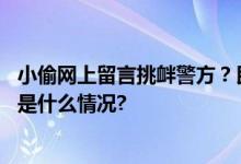 小偷网上留言挑衅警方？民警当日将其和同伙一并抓获 具体是什么情况?