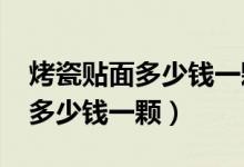 烤瓷贴面多少钱一颗价格表2023（烤瓷贴面多少钱一颗）