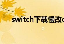 switch下载慢改dns（switch下载慢）