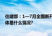 住建部：1—7月全国新开工改造城镇老旧小区4.66万个 具体是什么情况?