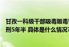 甘孜一科级干部吸毒贩毒警方在其办公室内搜出吸毒工具获刑5年半 具体是什么情况?