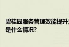 碧桂园服务管理效能提升见成效  上半年收入207.33亿 具体是什么情况?