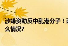 涉嫌资助反中乱港分子！两名男子被香港警方拘捕 具体是什么情况?