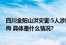 四川金阳山洪灾害:5人涉嫌“不报、谎报安全事故罪”被刑拘 具体是什么情况?