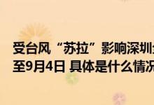 受台风“苏拉”影响深圳全市中小学、幼儿园开学时间推迟至9月4日 具体是什么情况?