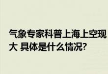 气象专家科普上海上空现“不明飞行物”：尾迹云可能性较大 具体是什么情况?