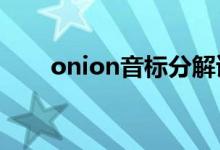 onion音标分解读法（onions音标）