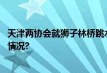 天津两协会就狮子林桥跳水联合发布《倡议书》 具体是什么情况?