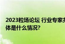 2023粒场论坛 行业专家共话新消费时代如何挖掘新动能 具体是什么情况?