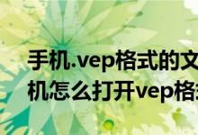 手机.vep格式的文件用什么播放器打开（手机怎么打开vep格式）