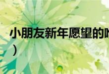 小朋友新年愿望的唯美句子（小朋友新年愿望）