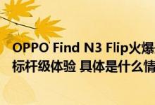 OPPO Find N3 Flip火爆开售功能配置全面增强妥妥小折叠标杆级体验 具体是什么情况?