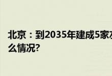 北京：到2035年建成5家左右世界一流大学科技园 具体是什么情况?