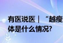 有医说医｜“越瘦越好”？警惕厌食症！ 具体是什么情况?