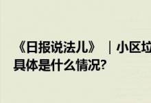 《日报说法儿》 ｜小区垃圾站惊现尸体 背后原因令人震惊 具体是什么情况?