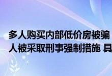 多人购买内部低价房被骗？西安通报：已立案11名犯罪嫌疑人被采取刑事强制措施 具体是什么情况?