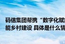 码信集团帮携“数字化赋能乡村”助力乡村全面振兴信息赋能乡村建设 具体是什么情况?