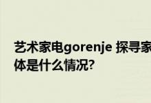 艺术家电gorenje 探寻家电美学表达 缔造空间美学价值 具体是什么情况?