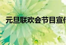 元旦联欢会节目宣传语（元旦联欢会节目）