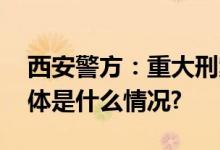 西安警方：重大刑案嫌疑人王某文已抓获 具体是什么情况?