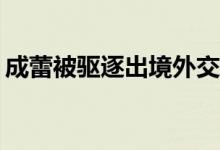 成蕾被驱逐出境外交部回应 具体是什么情况?