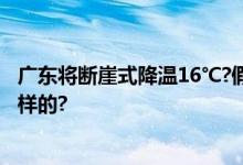 广东将断崖式降温16℃?假的 已被禁言处理 具体情况是怎么样的?