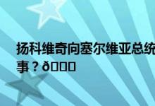 扬科维奇向塞尔维亚总统赠送国足10号球衣 到底是怎么回事？