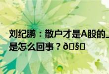 刘纪鹏：散户才是A股的上帝应该对圈钱公司进行教育 到底是怎么回事？