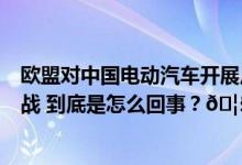 欧盟对中国电动汽车开展反补贴调查媒体：车企不妨借机应战 到底是怎么回事？