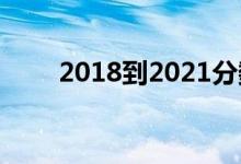 2018到2021分数线（18年分数线）